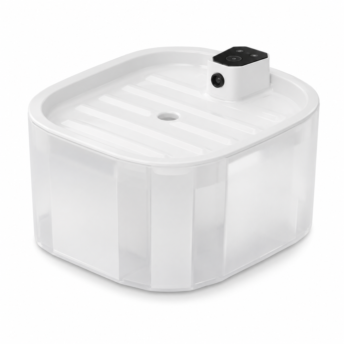 Bebedouro Automático 3.2L Fonte Silenciosa para Gatos — vista frontal completa em fundo branco