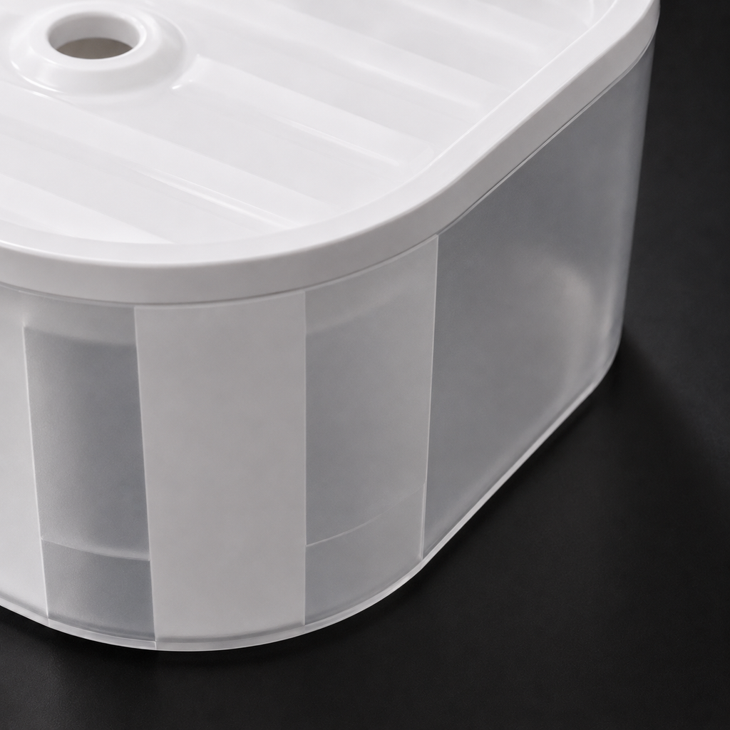 Detalhe de construção e acabamento — Bebedouro Automático 3.2L Fonte Silenciosa para Gatos