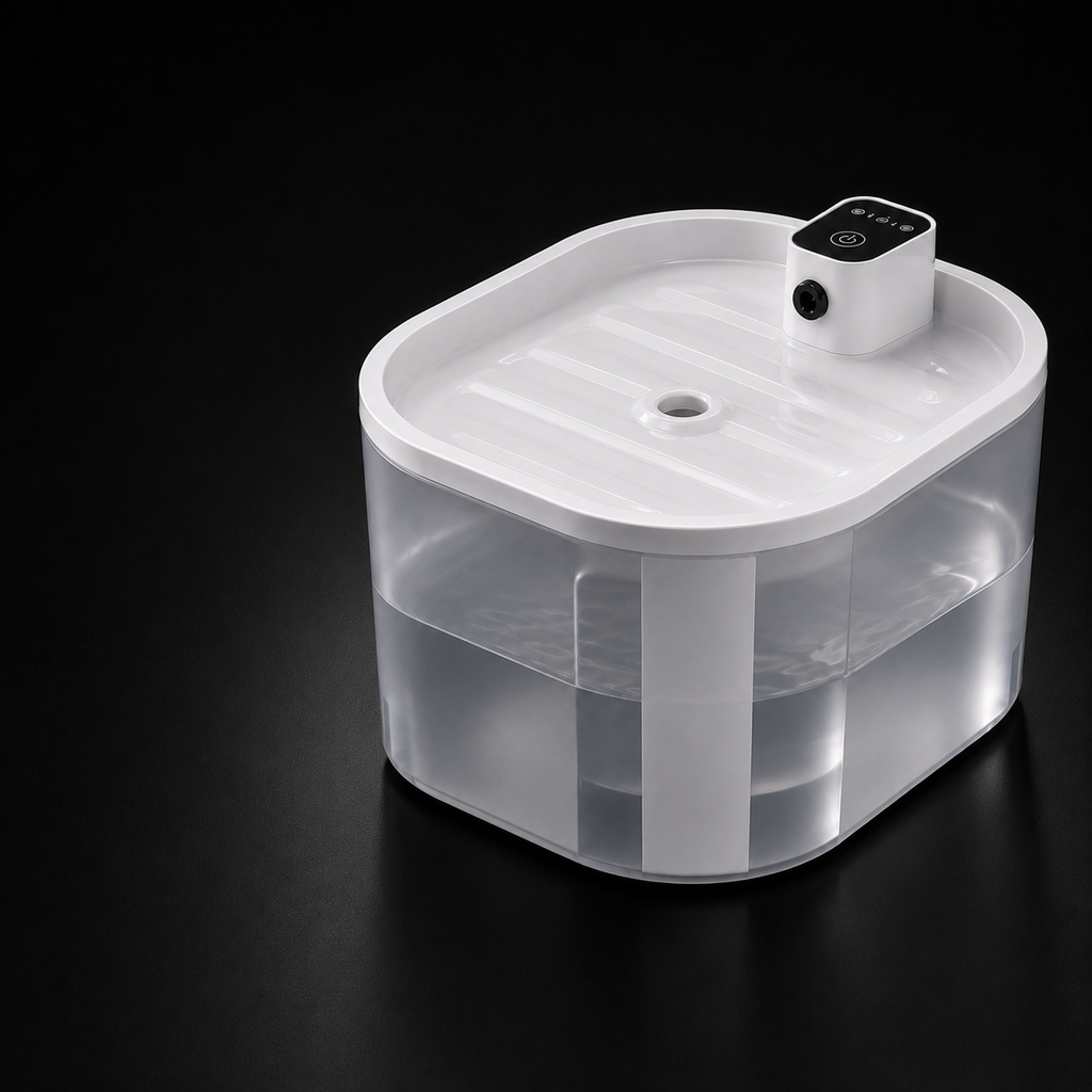 Bebedouro Automático 3.2L Fonte Silenciosa para Gatos — vista alternativa em fundo grafite