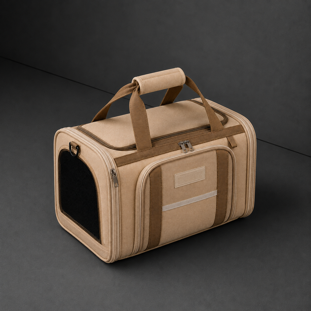 Bolsa de Transporte Pet Aprovada para Viagens Aéreas — vista alternativa em fundo grafite