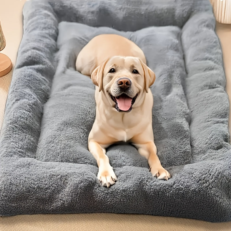 Cama de pelúcia ultra macia em formato de sofá para cães e gatos