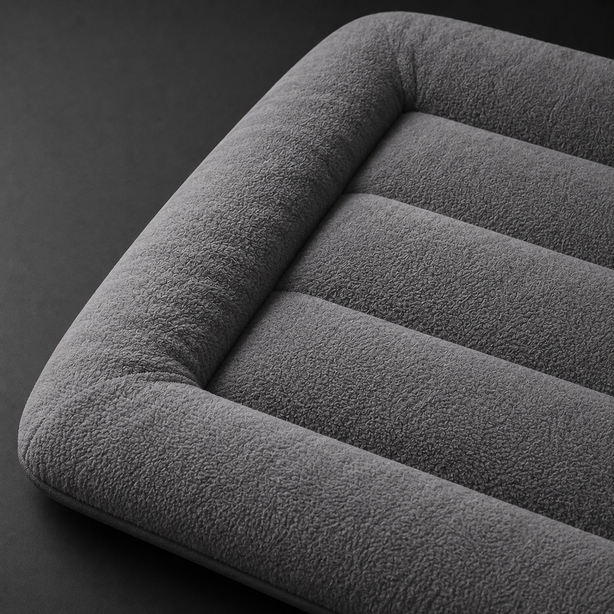Detalhe de construção e acabamento — Cama de Pelúcia Ultra Macia para Cães e Gatos