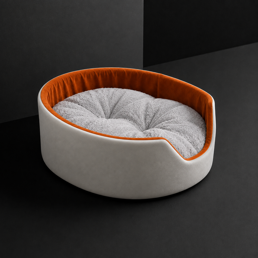 Cama para Gatos 60x40cm: Repouso e Conforto Térmico — vista alternativa em fundo grafite