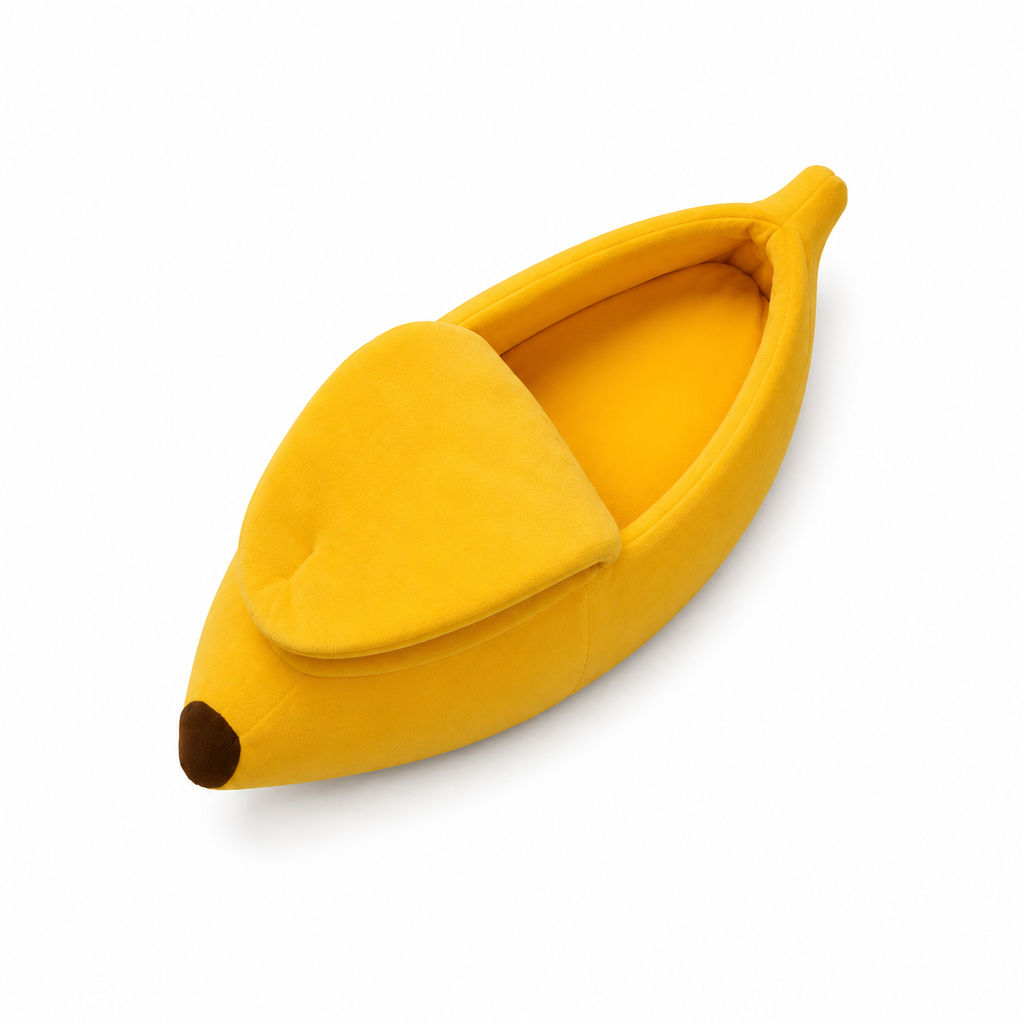 Itens inclusos — Cama Pet Banana Aconchegante para Inverno