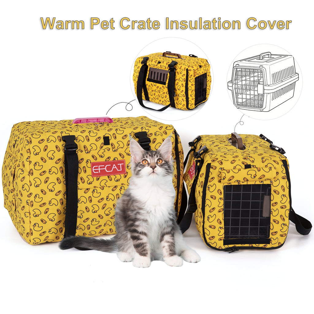 Capa térmica para gatos na cor preta, com tecido isolante para proteção no inverno.