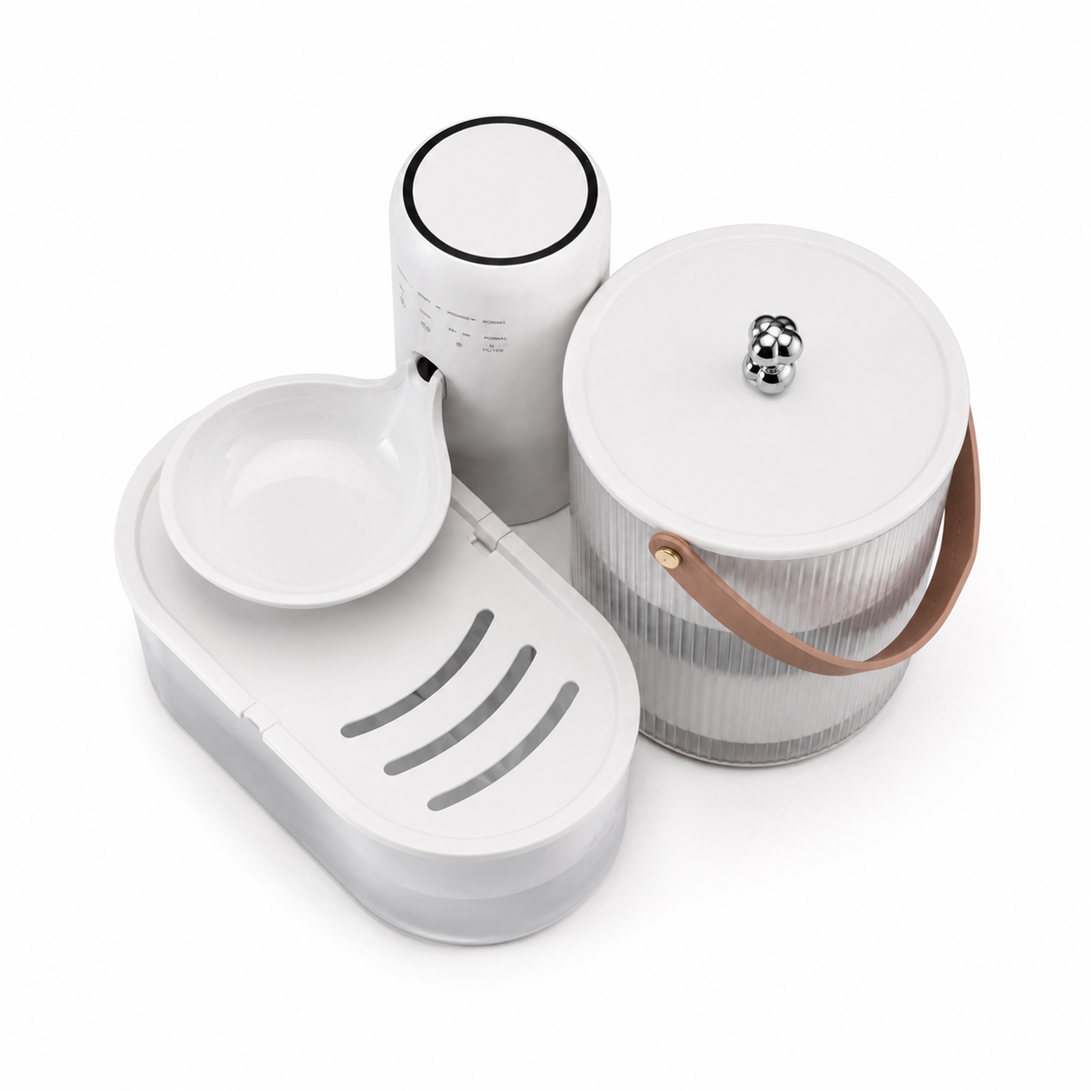 Itens inclusos — Fonte de Água Sem Fio Inclinável 2600mAh para Pets