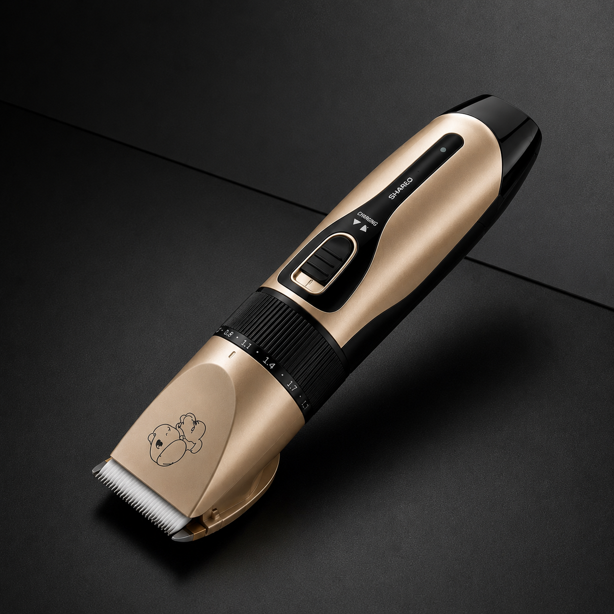 Kit Higiene Pet: Tosador e Lixador de Unhas Elétrico — foto principal em fundo grafite