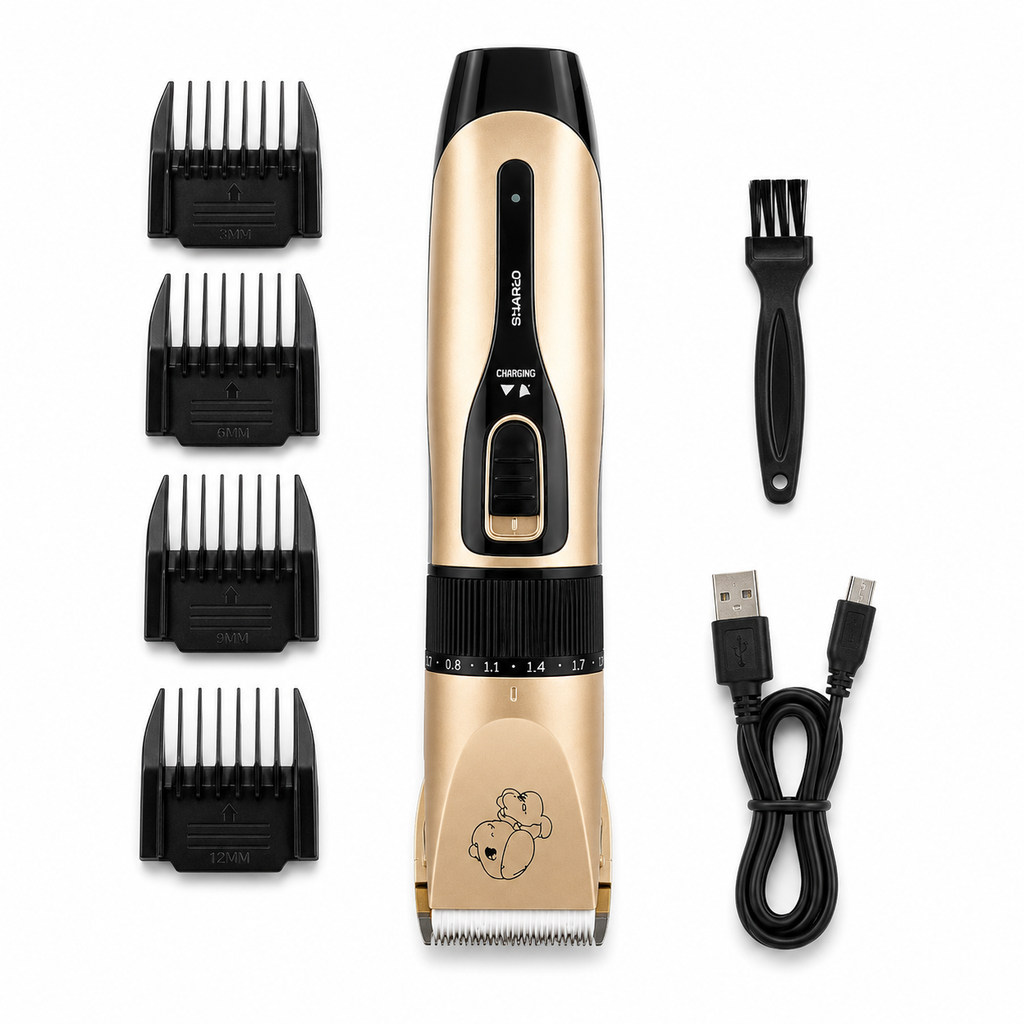 Itens inclusos — Kit Higiene Pet: Tosador e Lixador de Unhas Elétrico
