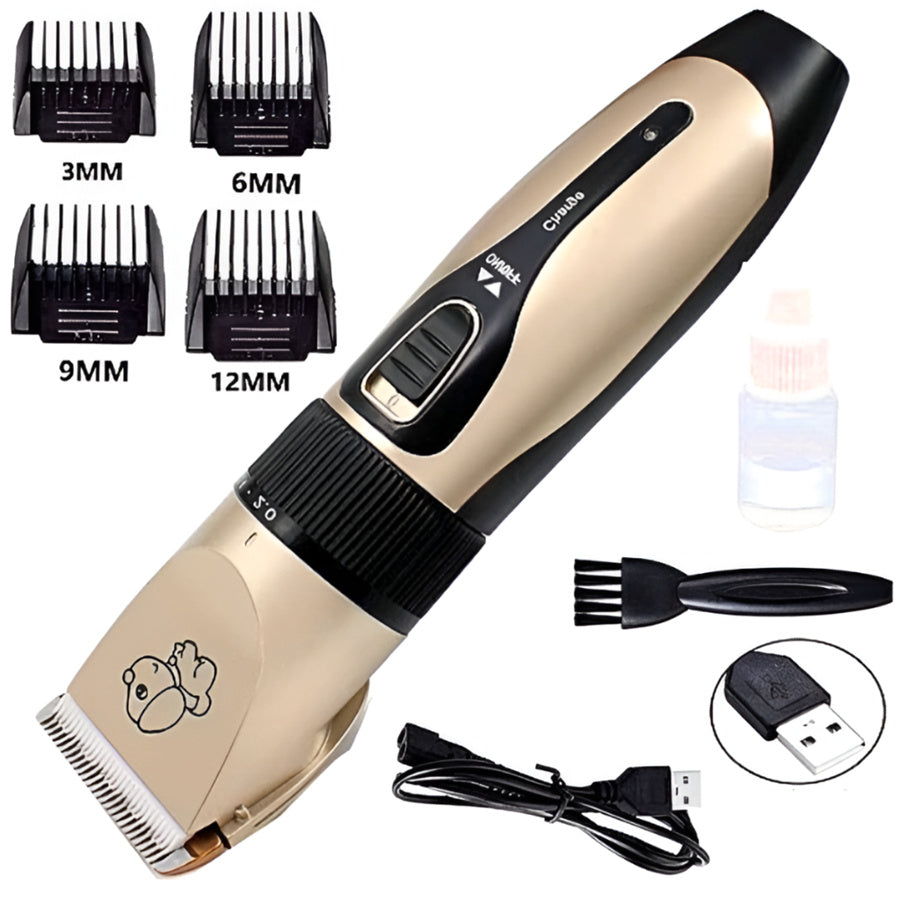 Tosador elétrico e lixador de unhas para kit de higiene pet