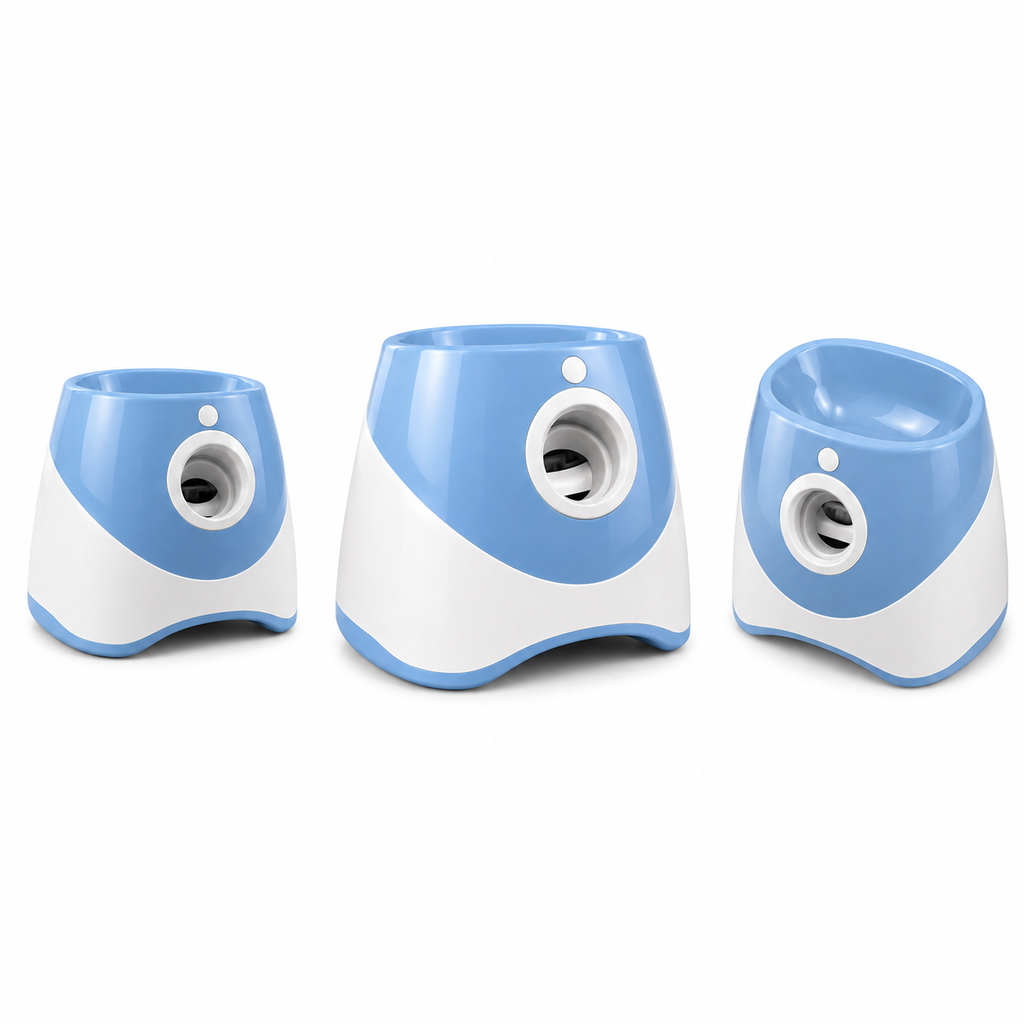 Lançador Automático de Bolas para Cães | Zion Pet — ângulos e variações em fundo branco