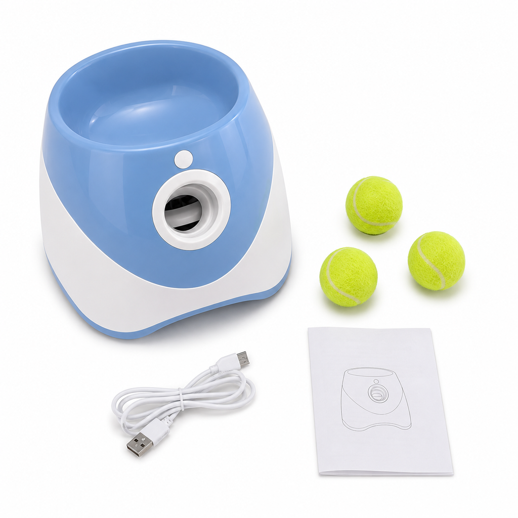 Itens inclusos — Lançador Automático de Bolas para Cães | Zion Pet