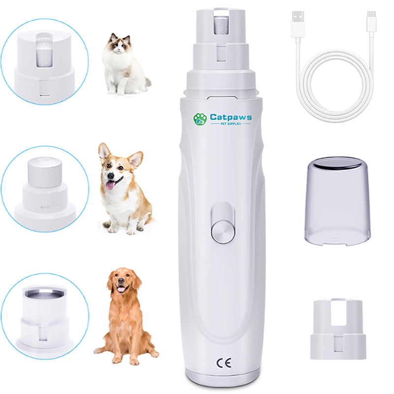 Lixadeira elétrica para unhas de pets com corpo ergonômico