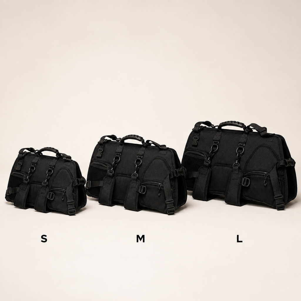 Mochila de Viagem Pet Respirável para Passeio e Transporte — ângulos e variações em fundo branco