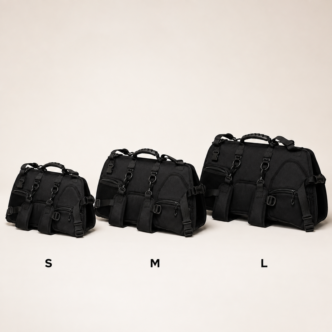 Mochila de Viagem Pet Respirável para Passeio e Transporte — ângulos e variações em fundo branco
