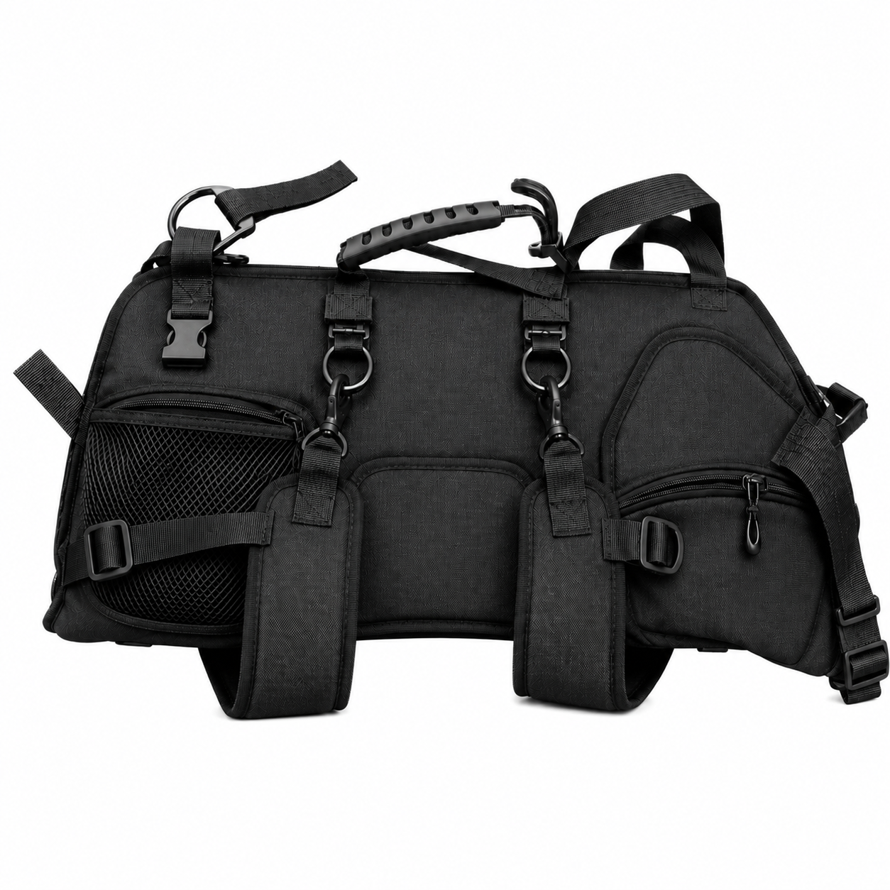 Mochila de Viagem Pet Respirável para Passeio e Transporte — vista alternativa em fundo grafite