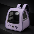 Mochila Pet Visor Transparente — foto principal em fundo grafite