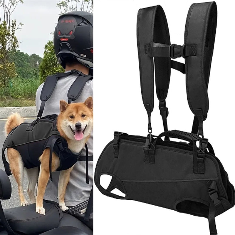 Mochila de viagem pet com alça transversal