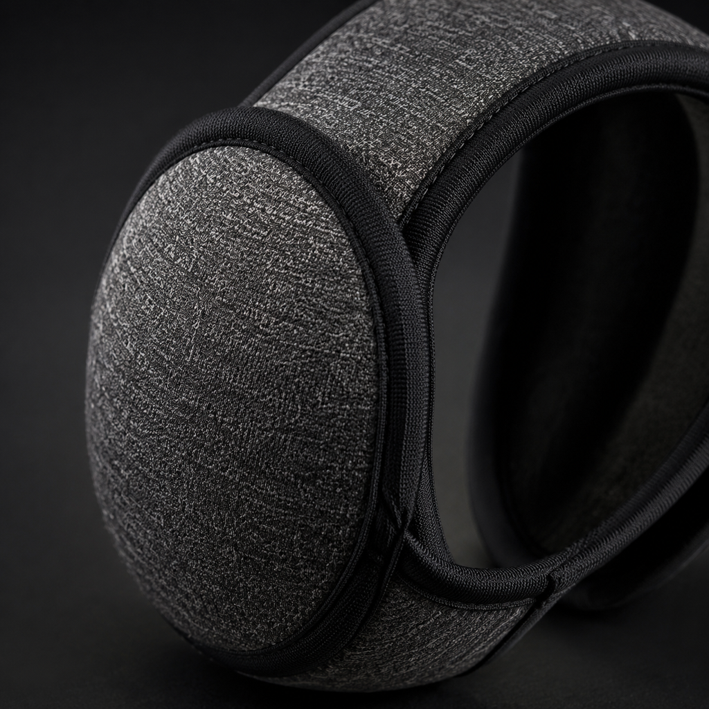 Detalhe de construção e acabamento — Protetor Auricular para Cão Zion Pet | Redução de Ruído